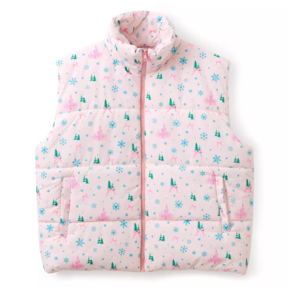 Disney parks Castle Puffer Vest for Women 2026